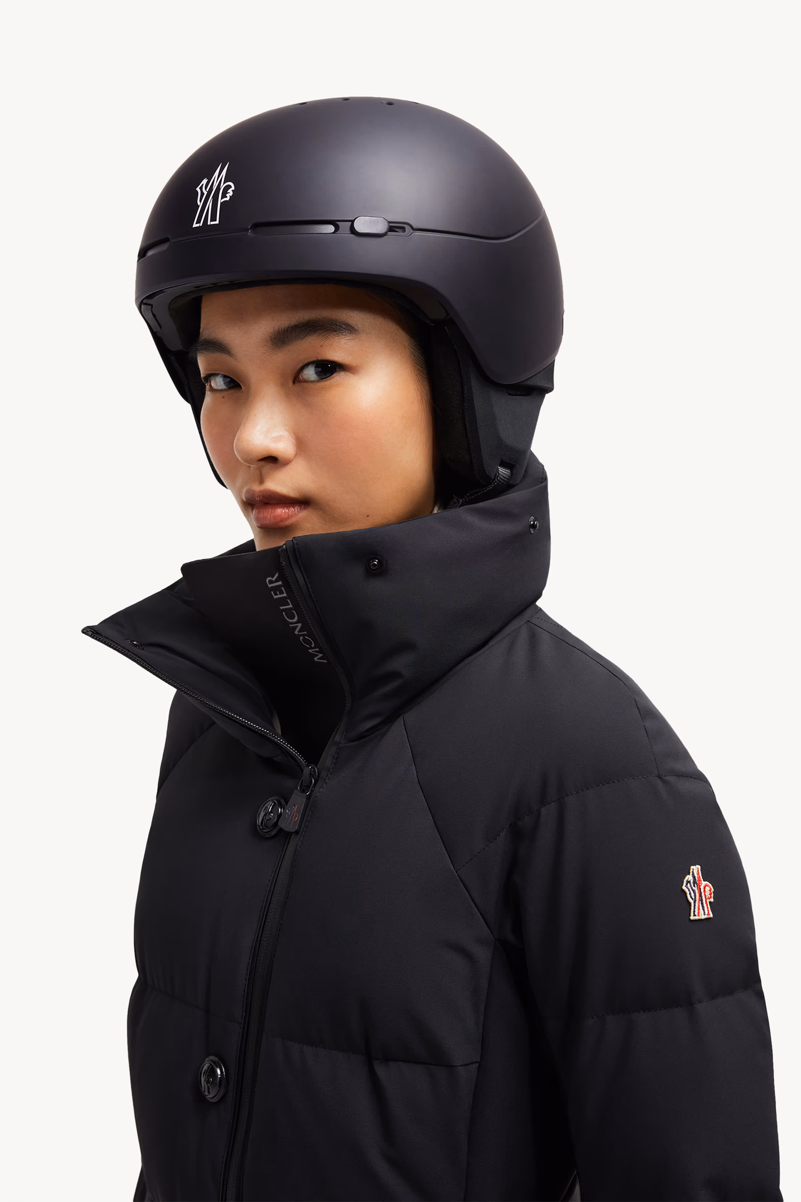 Logo Ski Helmet Black Moncler 8
